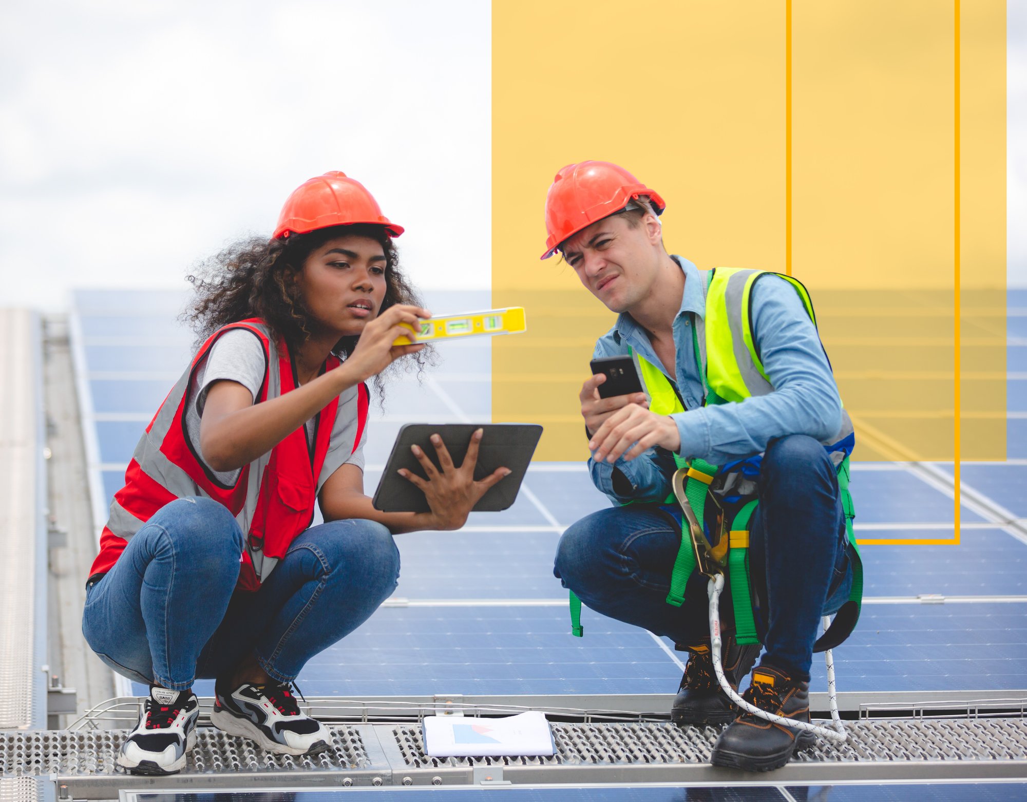 California Solar Workers on a Project