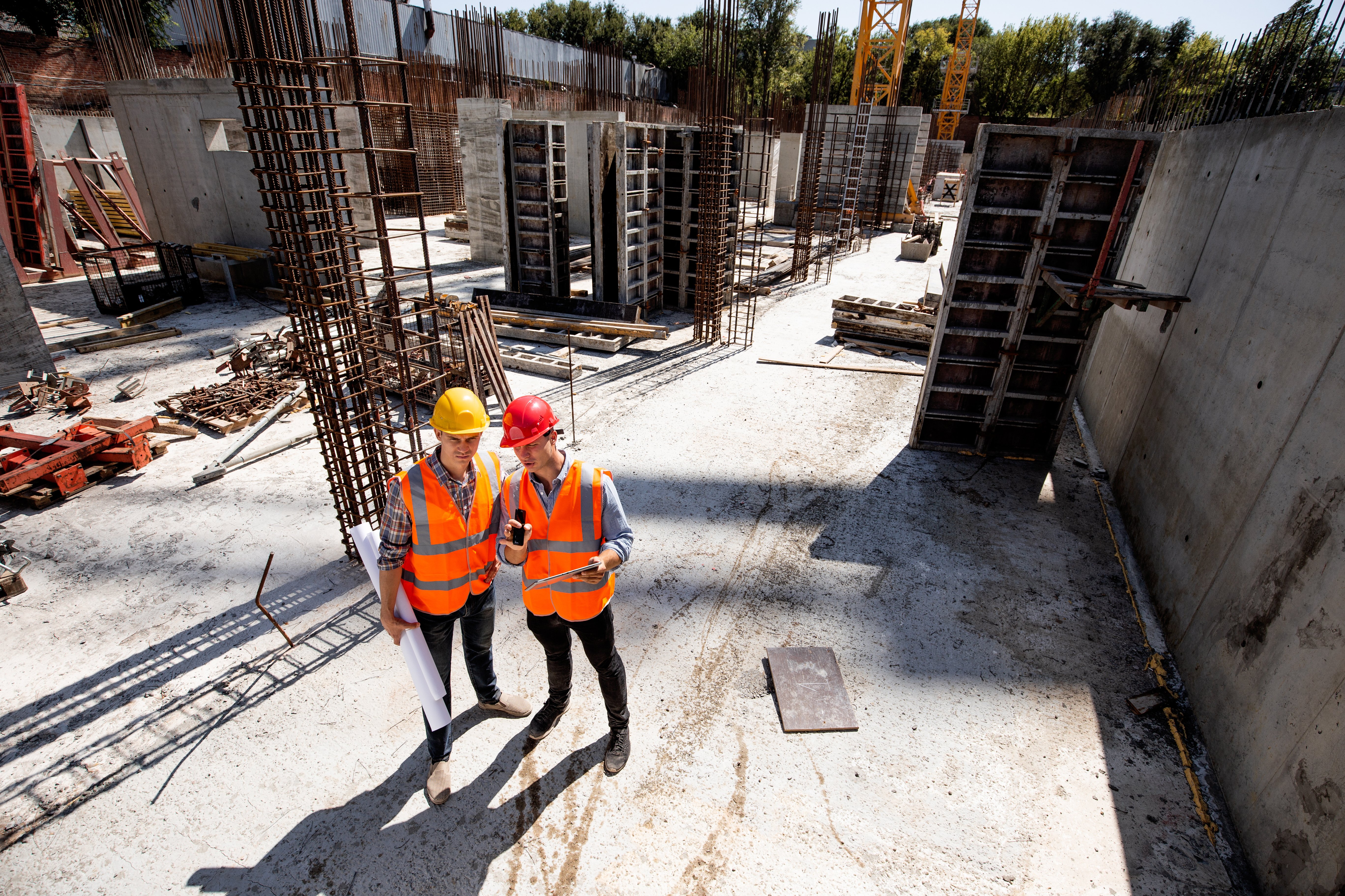 Government contractors on a  Wh-347 site working