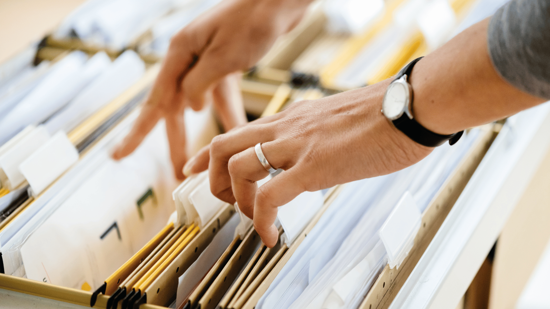 A Government Contractor Looking Through Old Records